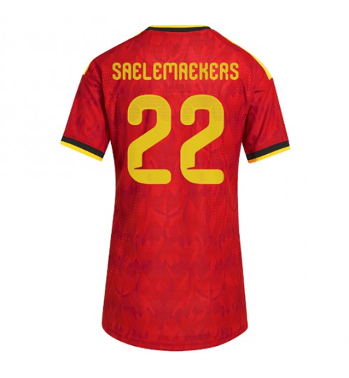 Belgia Alexis Saelemaekers #22 Kotipaita Naisten MM-kisat 2026 Lyhythihainen Belgia Alexis Saelemaekers #22 Kotipaita Naisten MM-kisat 2026 Lyhythihainen
